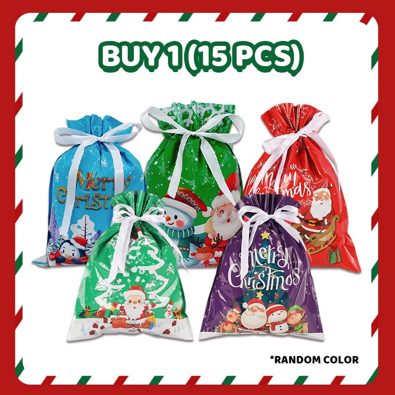 Christmas Gift Bag With Drawstring