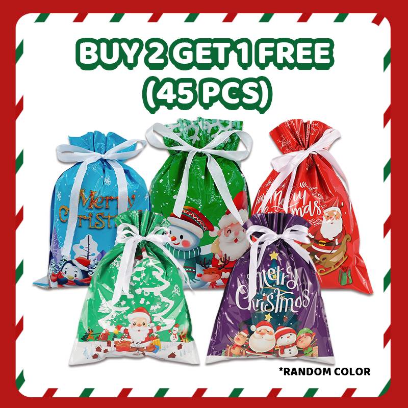 Christmas Gift Bag With Drawstring
