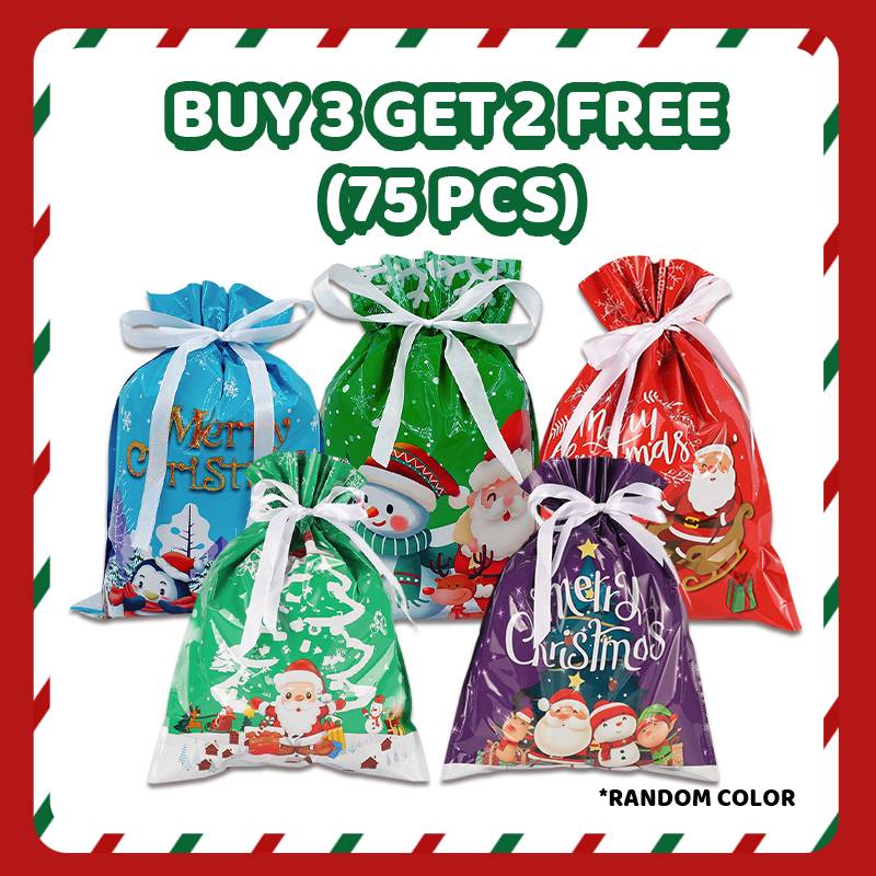 Christmas Gift Bag With Drawstring