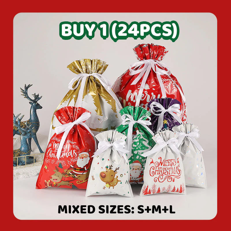 Christmas Gift Bag With Drawstring