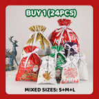 Christmas Gift Bag With Drawstring